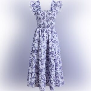 Hill House Nap Dress Lilac Tonal Floral Crepe (discontinued pattern)